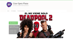 Desktop Screenshot of cineopenplaza.com.ar