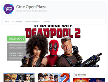 Tablet Screenshot of cineopenplaza.com.ar